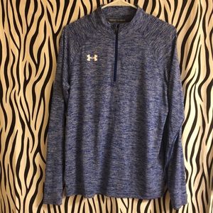 Underarmour Long Sleeve Heathered Blue Shirt